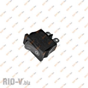 Кнопка ON-OFF прямоугольная, черная КНР - 103-black