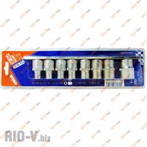 Набор головок звездочек E10-E24 8 шт Miol - 58-360