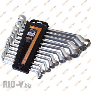 Набор накидных ключей CRV 12 шт 6-32 мм Miol - 51-762