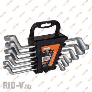 Набор накидных ключей CRV 6 шт 6-17 мм Miol - 51-756