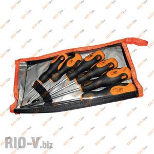 Отвертки с эргономичной рукояткой набор 6 шт Miol - 63-451