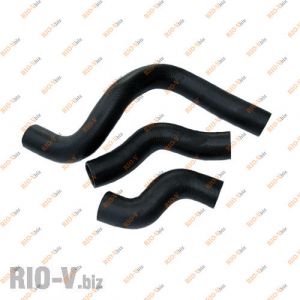 Патрубок радиатора Ланос 1.5 к-т 3 шт Лузар - LPK0561-CR