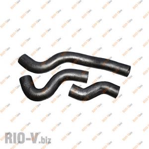 Патрубок радиатора Нексия к-т 3 шт Лузар - LPK0547-CR