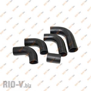 Патрубок радиатора 3302 406 дв к-т 5 шт БРТ - 121РШ