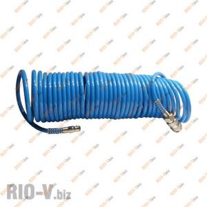 Шланг спиральный полиуретановый 15 м Intertool - PT-1708