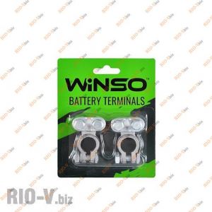 Клеммы аккумуляторные Winso свинец  135гр (2шт.) - 146200