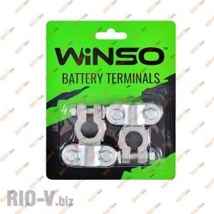 Клеммы аккумуляторные Winso свинец 310гр (2шт.) - 146600