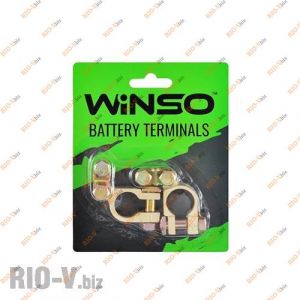 Клеммы аккумуляторные Winso цинк,медное покрытие 90гр (2шт.) - 146300