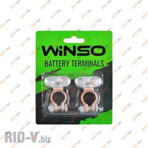 Клеммы аккумуляторные Winso цинк,медное покрытие 95гр (2шт.) - 146700