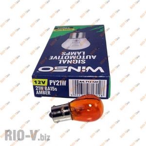 Лампа поворота оранжевая PY21W 12V Winso - 713120
