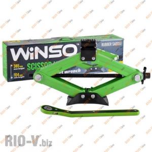 Домкрат ромбовидный 1.5т с трещоткой подъем 104-385 мм Winso - 121520