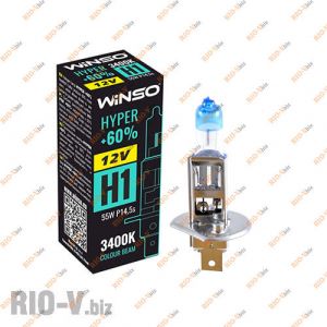 Лампа Winso Halogen HYPER H1 12V +60% 55W P14.5s - Winso-H1+60
