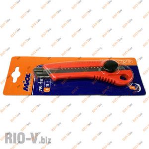 Нож канцелярский пластмассовый усиленный Miol - 76-183