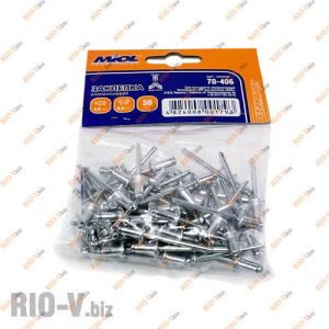 Заклепка алюминиевая 4.0*8.0 мм, уп. 50 шт Miol - 70-406