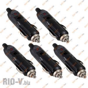 Штекер прикуривателя с диодом и предохранителем - 188-24