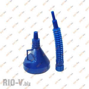 Лейка бензин под клапан (пластик) синяя Vorel - 83001