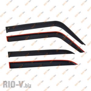 Ветровики ВАЗ 2109-99, 2114-15 накладные Azard 4шт - MUKH0343