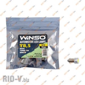 Светодиод Winso BA9s T8  12V 1LED  SMD 1W  WHITE - 127240