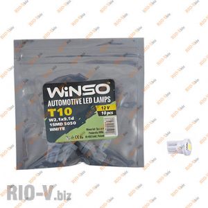 Светодиод Winso W2.1x9.5d T10 12V 1LED  SMD 5050 WHITE - 127270