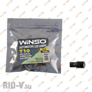 Светодиод Winso W2.1x9.5d T10 12V 1LED  SMD with lens  WHITE - 127110