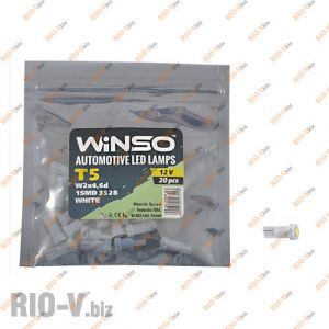 Светодиод Winso W2x4.6d T5 12V 1LED  SMD 3528  WHITE - 127410-Winso