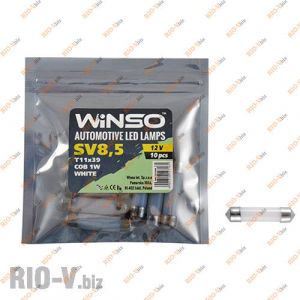 Светодиод Winso SV8.5 T11x39 12V 1LED  COB 1W WHITE - 127160