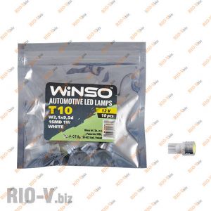 Светодиод Winso W2.1x9.5d T10 12V 1LED  SMD  1W   WHITE - 127230