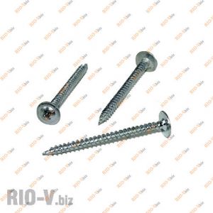 Саморез 4,2х50 белый (в упак. 100 шт) КНР - 4,2х50