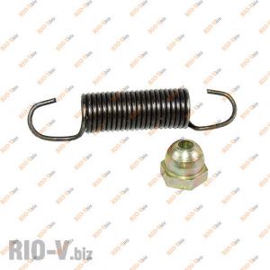 Пружина с гайкой троса сцепления Таврия Украина - gajka-tros-t