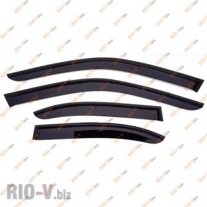 Ветровики Лачетти седан накладные Корея - Лoreya-lachetti