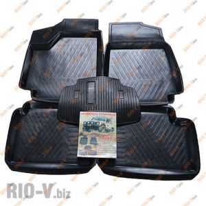 Коврик салона 2121 резина - 2121-rezina