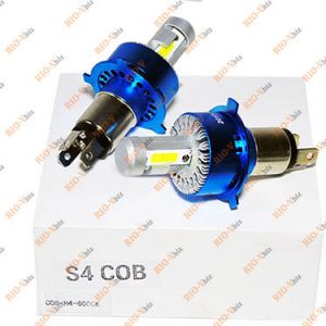 Лампа LED S4 H4 12V 6000K (к-т 2 шт) COB LDD - LDD-6000-H4COB