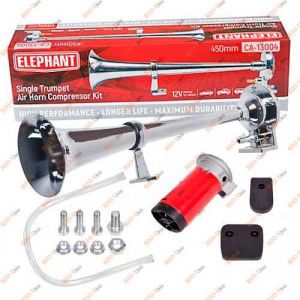 Сигнал дудка 450 мм метал 12V ELEPHANT - CA-13004