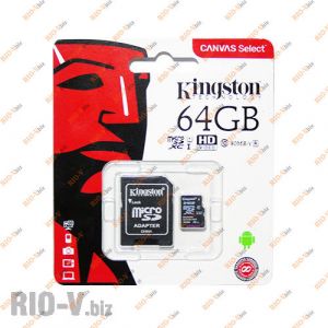 Карта памяти Kingston MicroSD 64Gb - MicroSD-64Gb