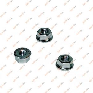 Гайка М 10 с зубчатым буртиком 8,0 цб (в упак. 20 шт) Metalvis - М10