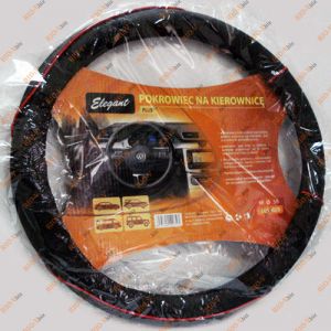 Обшивка на кермо "M" Elegant чорна (червона нитка) 105 405 - 105405