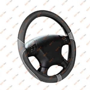 Обшивка на кермо "M" Elegant чорна (сірі вставки) 105 435 - 105435