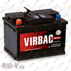 Акумулятор 60А + лівий 480А Virbac - Virbac-6СТ-60А1