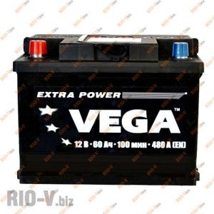 Акумулятор 60А + лівий 480A Vega - Vega-60А1