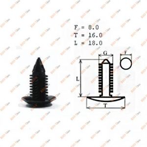 Кліпса №21 (в упак. 100 шт) (кріплення, пістон) - №21