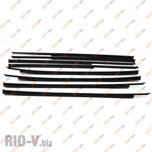 Ущільнювач юги 2107 скла двері (к-т 8 шт) литі ГТВ - 2105-6103290/91