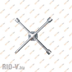 Ключ балонний хрест посилений 17 * 19 * 22 * 1/2 Intertool - HT-1602