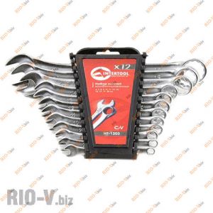 Набір ключів рожково-накидних 12 шт 6-22 мм Intertool - HT-1203