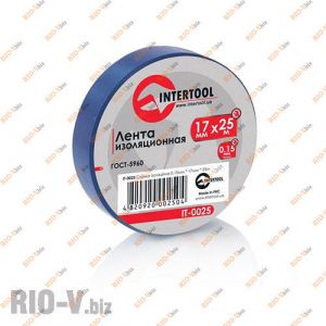 Ізолента синя 25 м Intertool - IT-0025