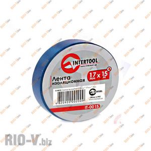 Ізолента синя 15 м Intertool - IT-0015