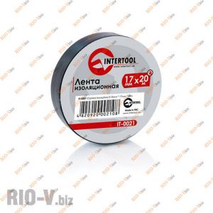 Ізолента чорна 20 м Intertool - IT-0021