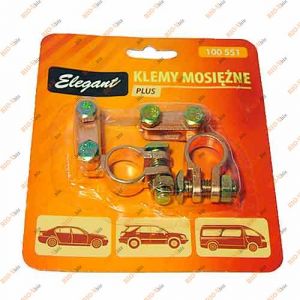 Клеми акумуляторні Elegant EL 100 551 цинк, мідне покриття - EL100551