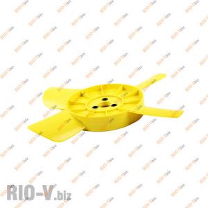 Крильчатка вентилятора 2101 4 лопаті жовтий Херсон - 2101-1508008