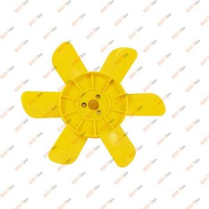 Крильчатка вентилятора 2101 6 лопаті жовтий Сизрань - 2121-1308008