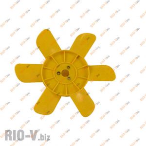 Крильчатка вентилятора 2101 6 лопаті жовтий Херсон - 2121-1308009-00